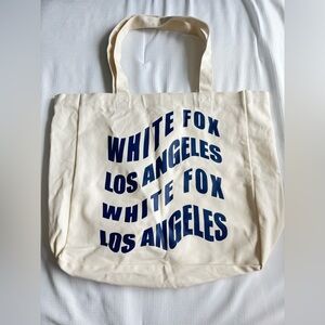 WHITE FOX Tote Bag